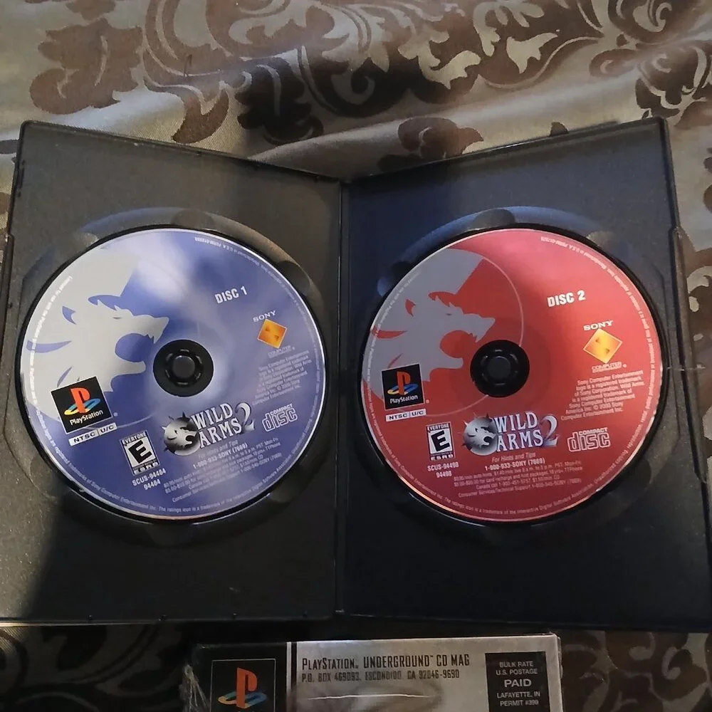 Lot E Playstation games # of games is 2 each games has 2 discs
